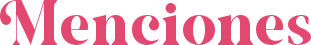 Menciones